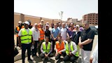 الشباب المشاركين فى مبادرة التشجير 