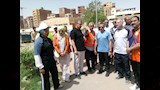 محافظ أسوان يدشن حملة تشجير طريق السادات