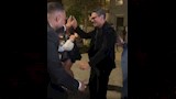 اسر ياسين يرقص مع عروسين في الشارع