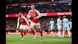 احتفال هافرتز لاعب آرسنال بهدفه في مرمى بيرنلي
