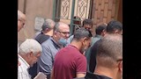 بالصور- تشييع جنازة والد الشاعر الغنائي هاني عبد الكريم بمقابر الشموت في بنها