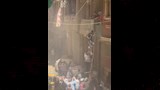 أهالي أرض الحافي ينقذون عشرات الأطفال من حضانة بعد حريق مصعد (1)