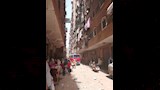 أهالي أرض الحافي ينقذون عشرات الأطفال من حضانة بعد حريق مصعد (9)