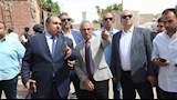 محافظ بني سويف يتفقد موقع حريق بمصنع الورق 
