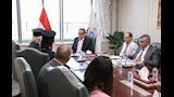 وزير الصحة يستقبل بابا الروم الأرثوذكس