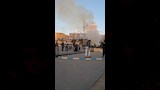 حريق في كشك بشارع الجيش في السويس 