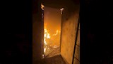 حريق شقة سكنية بالمنصورة