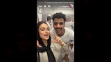 حسام عبد المجيد وزوجته يحتفلان ببتويج الزمالك بطولة الدوري