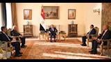 الرئيس السيسي مع وزيري خارجية الجزائر وتونس 3