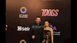 كريم عبد العزيز وزوجته في العرض الخاص لفيلم 7 Dogs  (2)