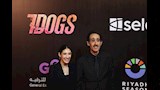 مجدي الجلاد مع ابنته لميس في العرض الخاص لفيلم 7 Dogs (17)