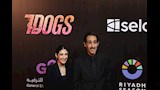 مجدي الجلاد مع ابنته لميس في العرض الخاص لفيلم 7 Dogs (9)