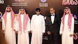 بالصور- عمرو دياب مع تركي آل الشيخ في العرض الخاص لفيلم "7 Dogs"