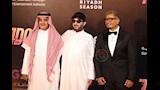 عمرو دياب مع تركي ال الشيخ في العرض الخاص لفيلم 7 Dogs (10)