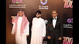 عمرو دياب مع تركي ال الشيخ في العرض الخاص لفيلم 7 Dogs (11)