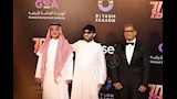 عمرو دياب مع تركي ال الشيخ في العرض الخاص لفيلم 7 Dogs (14)