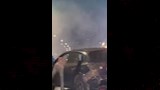 انقلاب سيارة ميكروباص أعلى كوبري سيدي جابر بالإسكندرية (1)