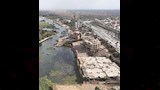  إزالة منشآت أكمل قرطام المخالفة على نهر النيل