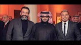 تركي ال الشيخ مع عمرو دياب وكريم عبد العزيز