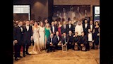 تركي ال الشيخ وعمرو دياب في العرض الأول لفيلم ولاد رزق في الرياض