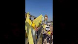 احتفال جماهير صن داونز مع اللاعبين بتتويج دوري أبطال أفريقيا