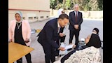 محافظ القليوبية يشارك نزيلات دار المُسنات فرحة العيد