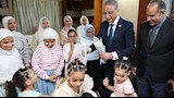 محافظ الجيزة يشارك فتيات مؤسسة الرعاية الاجتماعية بإمبابة فرحة عيد الأضحى 