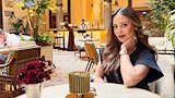 10صور-  داليا البحيري مع زوجها بفستان أسود أنيق 