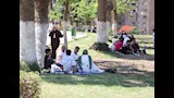 بالصور.. إقبال كثيف على الحديقة الدولية بالقاهرة في ثاني أيام عيد الأضحى