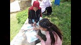 الأطفال يشاركون فى ورشة فنية بحديقة فريال