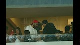 تامر حسني في مدرجات مباراة مصر وروسيا (2)