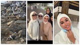 ياسمين صبري تؤدي مناسك الحج مع الأصدقاء في أحدث ظهور