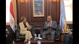 سفيرة الاتحاد الأوروبي ومحافظ الإسكندرية