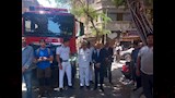 حريق مفاجئ خلال جولة محافظ القاهرة (7)