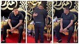 حمو بيكا يتلقى واجب العزاء في وفاة والده بالإسكندرية - فيديو وصور