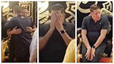 بكاء وانهيار حمو بيكا أثناء تلقيه عزاء والده بالإسكندرية (فيديو وصور)