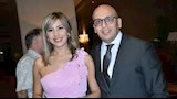 جنات وزوجها في احدى الحفلات