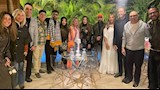 جنات وزوجها ونجوم الفن في سحور رمضاني (