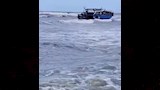 لقطة من شحوط القارب 