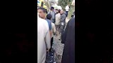 اصطدام سيارة ميكروباص بعامود إنارة بالفيوم1