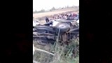 اصطدام سيارة ميكروباص بعامود إنارة بالفيوم 4