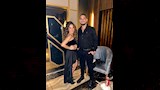 رنا رئيس وزوجها في سهرة رومانسية
