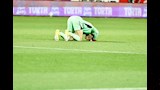 سجود شوبير بعد هدف الأهلي