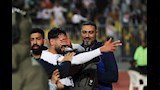 6 صور  لاحتفال عدي الدباغ بهدفه أمام سموحة بالدوري المصري