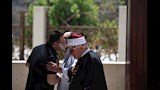 الشيخ خالد الجندي من جنازة الفنان الراحل هاني شاكر