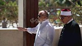  خالد الجندي وإيهاب توفيق في جنازة هاني شاكر من الشيخ زايد