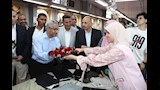 بالصور- وزير الصناعة ومحافظ بني سويف يتفقدان مجمع الأسمنت ومصانع الملابس