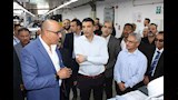 وزير الصناعة ومحافظ بني سويف يتفقدان مجمع الأسمنت