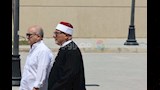 الشيخ خالد الجندي من جنازة هاني شاكر