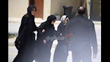 ميرفت أمين بالحجاب من جنازة الراحل هاني شاكر
